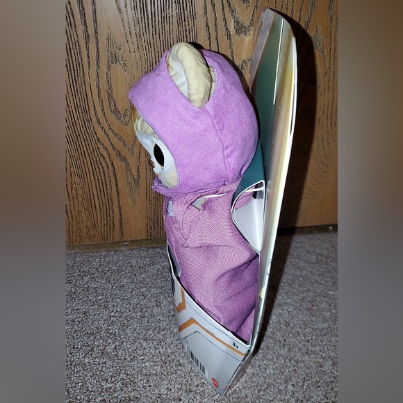 STAR WARS Galactic Pals *EWOK GIRL* 11" Pink PLUSH Figure & Satchel 2022 NWT. - Picture 3 of 6